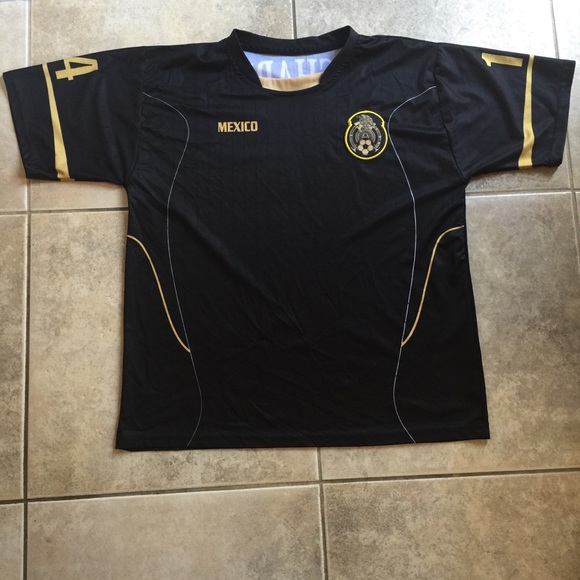 mexico black and gold jersey